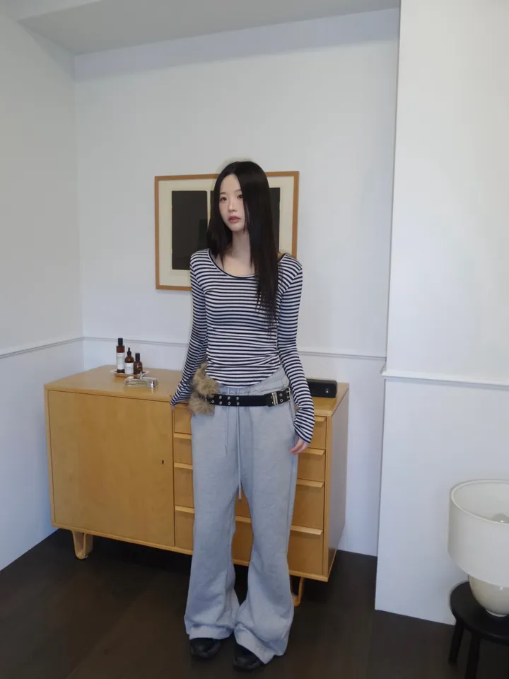 바지 모델 착용 이미지-S1L18