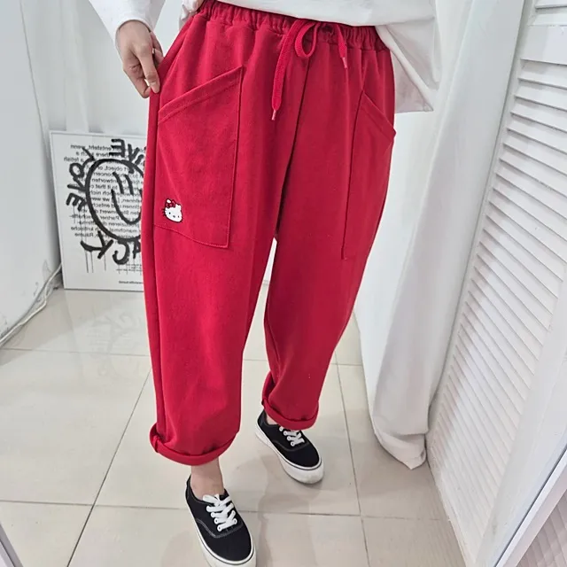 [~99SIZE]캐릭 자수 밴딩배기팬츠 상세 이미지 10