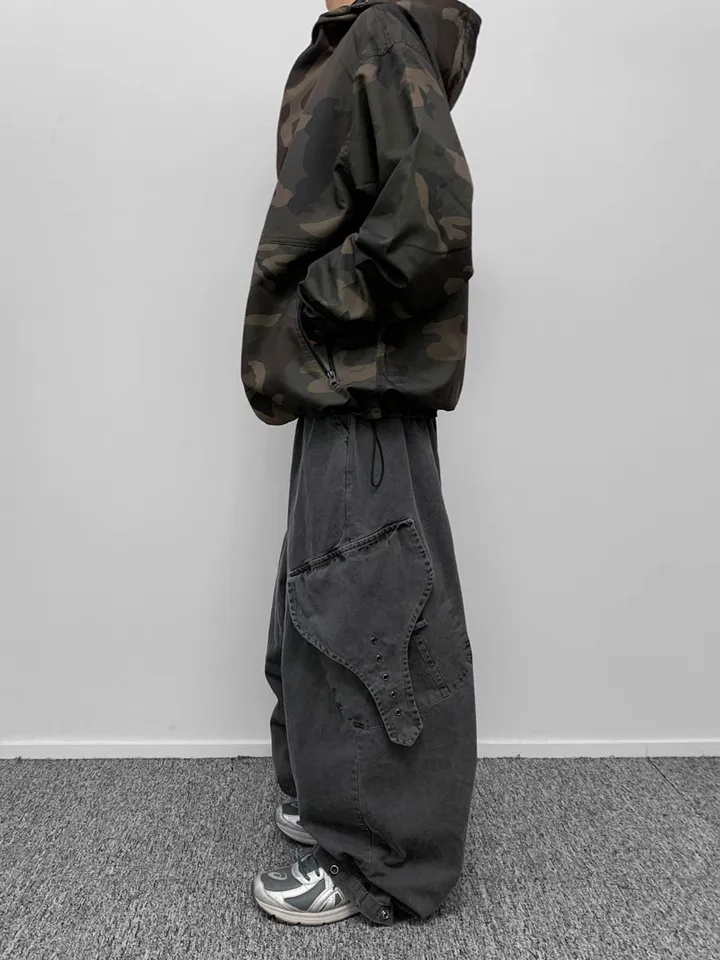 [🖤unisex] 카모 윈드 브레이커 상세 이미지 23