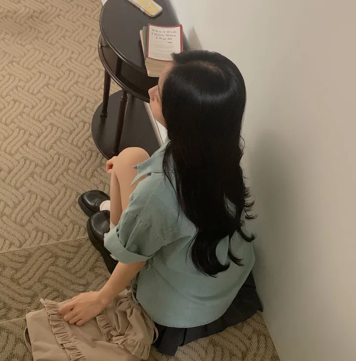 [단독판매🤍/리본포인트!] 데님 사이드 리본 포인트, 루즈핏 카라셔츠 남방 - 2color 상세 이미지 8