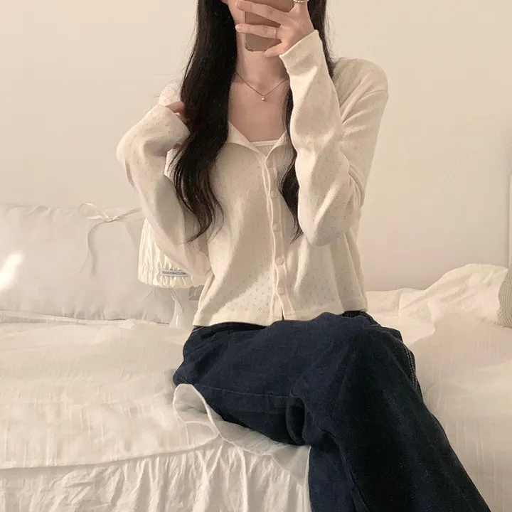 로로 펀칭 가디건 (8color) 상세 이미지 30