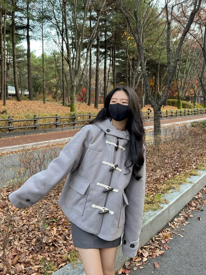 당일출고![마지막수량/누빔안감!] 떡볶이 숏 코트 자켓 상세 이미지 15