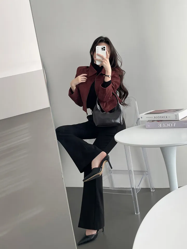 [만능코디템/히든밴딩🖤] 가나다란 엣지 3단 기장 오피스룩 쫀쫀 스판 하이웨스트 부츠컷 슬랙스 5color 상세 이미지 12