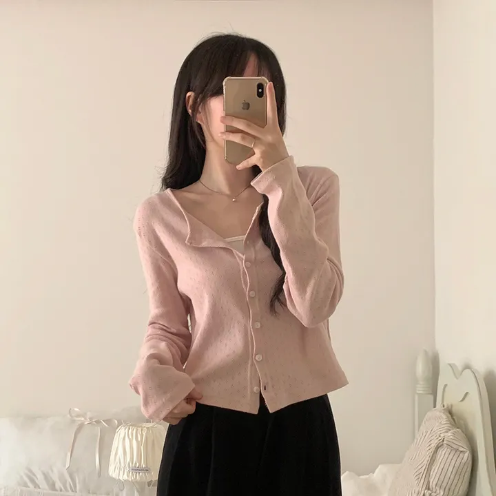 로로 펀칭 가디건 (8color) 상세 이미지 61