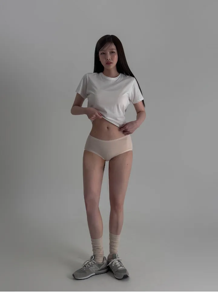 [빅사이즈 M ~ 4XL] 6colors 코튼 하프 스퀘어 팬티 면팬티 와이드팬티 상세 이미지 27