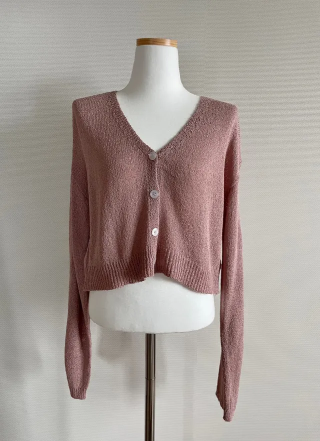 (5color)피넛 썸머 크롭 브이넥 가디건 상세 이미지 43