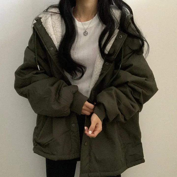 [ 겨울까지 ] 안감 양털 왕따뜻 야상 점퍼 상세 이미지 32