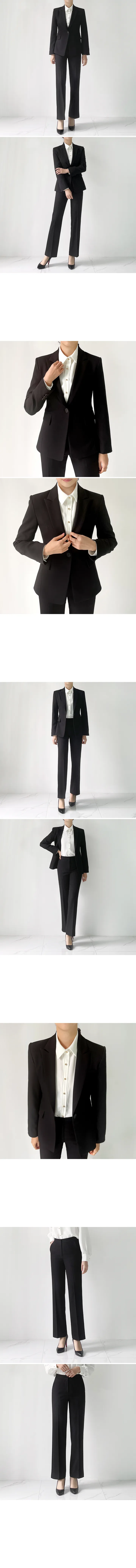 아니마 베이직 투웨이 스판 면접 정장 수트 세트 (핑크/베이지/블루네이비/블랙) 상세 이미지 13
