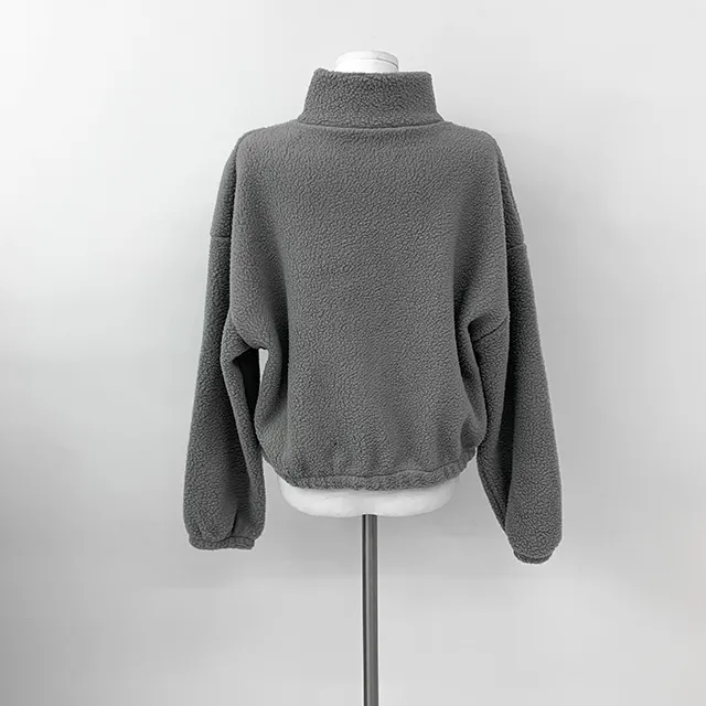 [가성비최고/3col] 앤디 루즈핏 양털 후리스 크롭 집업 / 플리스집업 / 최저가보장 / 크롭후리스 / 양털집업 / 하이넥집업 / 가격실화 / 도톰폭닥 / 뽀글이 / 방한템 상세 이미지 45