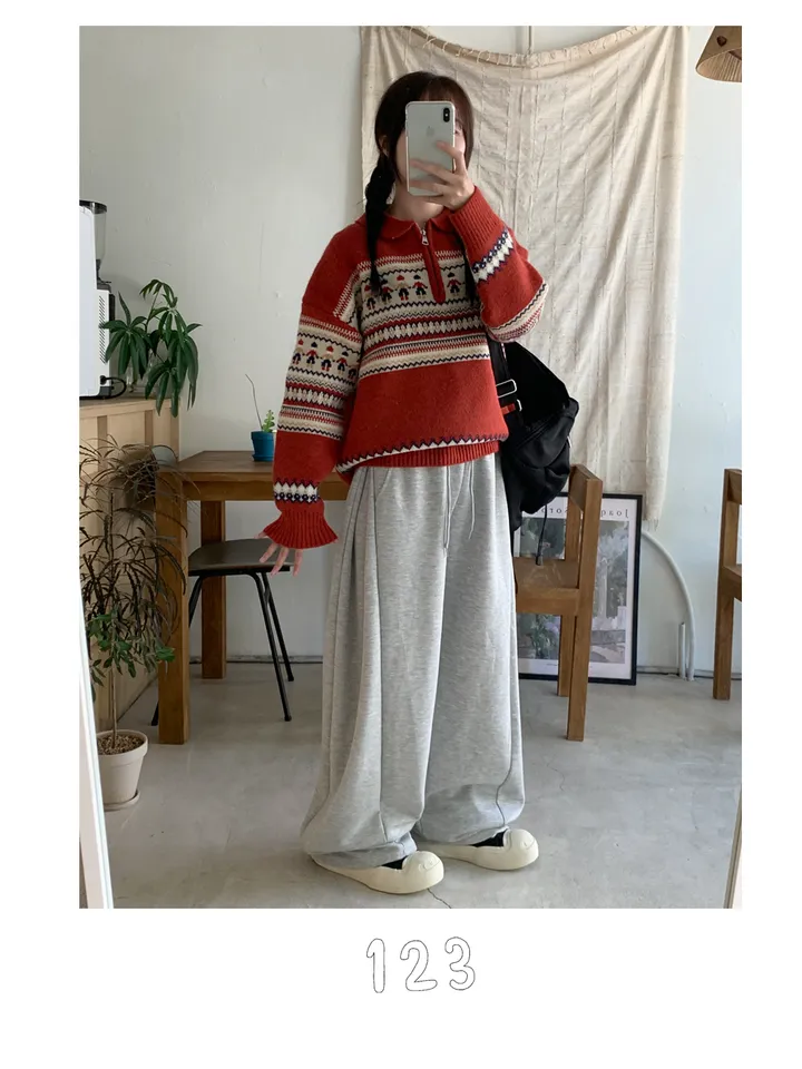 (숏,롱기장)후루 옆트임 와이드팬츠 상세 이미지 12