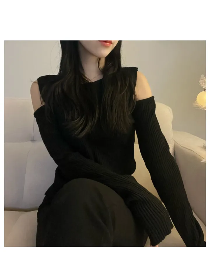 [ cashmere3% ] 골지 트임 긴팔티 (4color) 상세 이미지 14