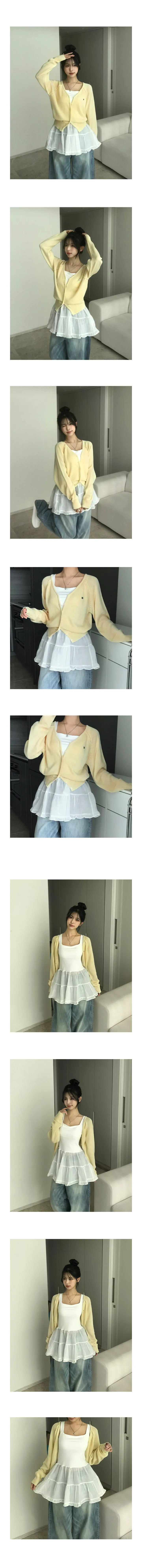 [체형커버,색감맛집!] 티니 레글런 숄더 봄신상 간절기 얇은 가디건 벚꽃룩 데이트룩 상세 이미지 3