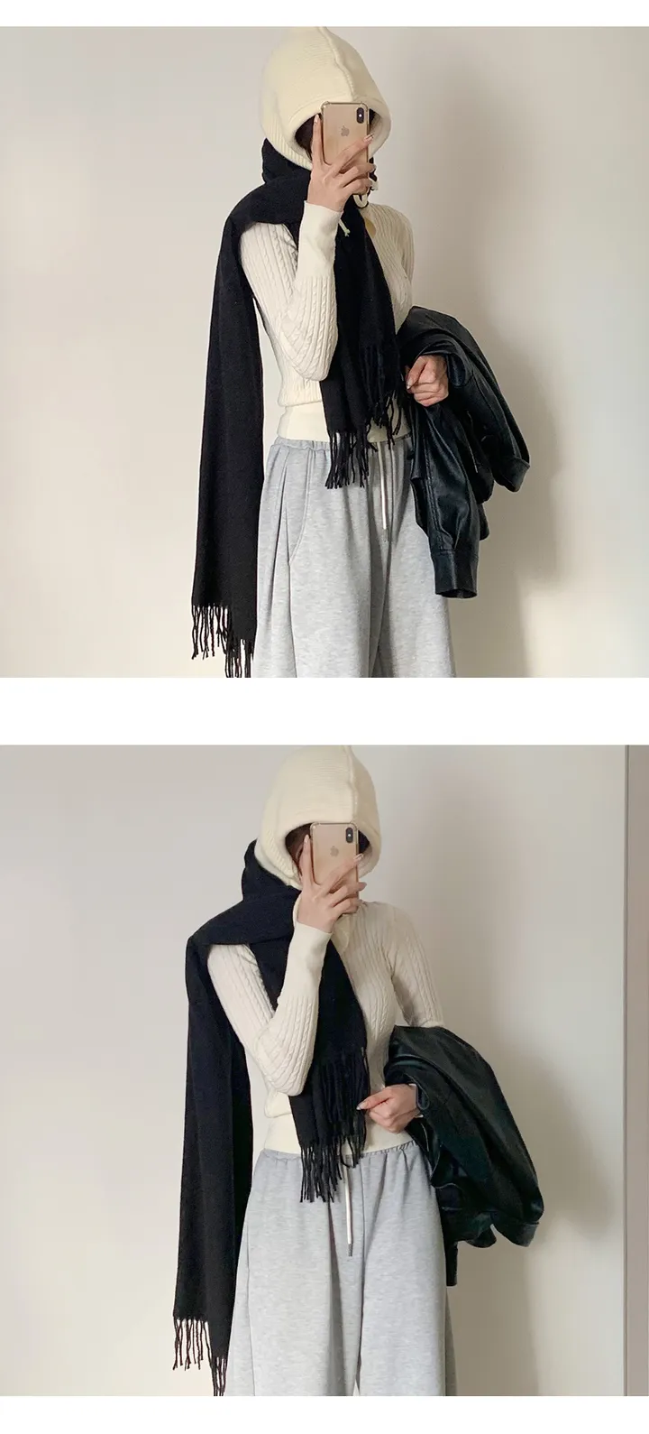 [무지10컬러💕] 버진울 딥무지 롱 오버사이즈 머플러 목도리 여자목도리 남자목도리 겨울 가을 겨울목도리 무지목도리 상세 이미지 43