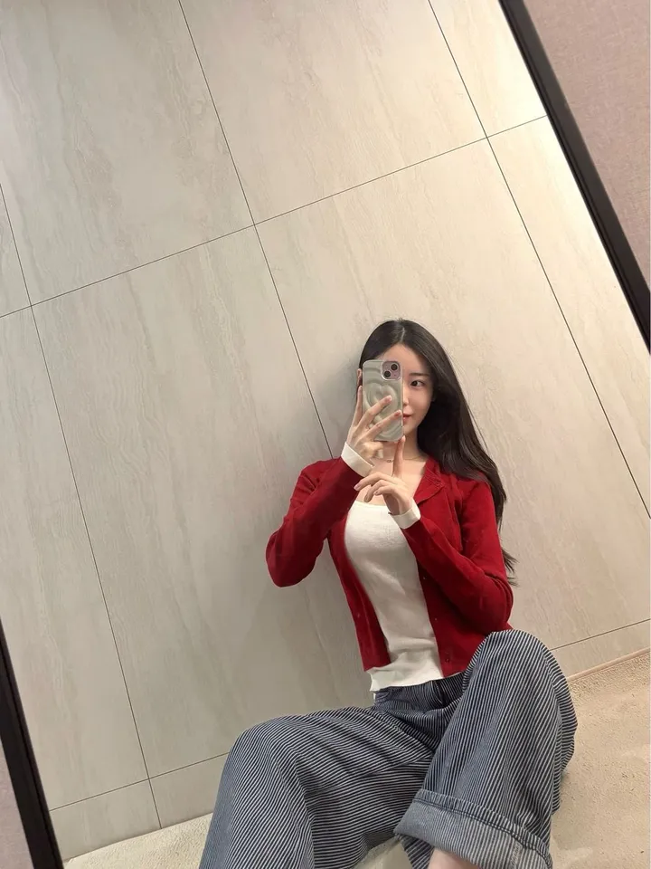[일체형] 4color 레이어드 니트 가디건 *레이어드 가디건, 골지 가디건, 간절기, 배색가디건 상세 이미지 11