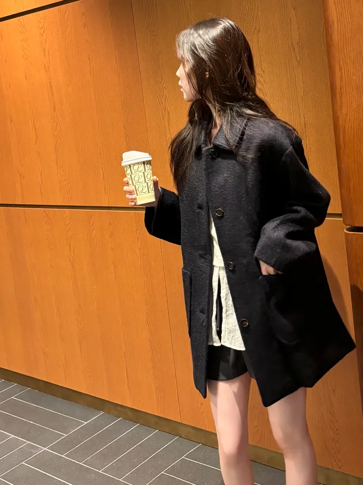 얼리버드 세일!![3COLOR/알파카8 모헤어12] 버터 모헤어 하프 핸드메이드코트 상세 이미지 27