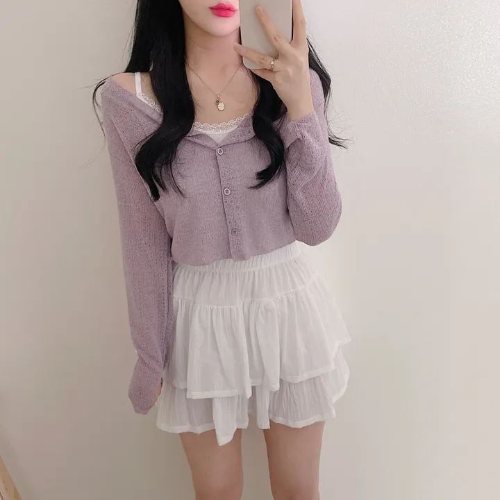 [인기상품] 토이 린넨 크롭 가디건 (4color) 상세 이미지 4