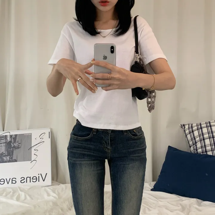 [스탠다드ver/여리여리~.] 기본 라운드 여름 봄 무지 면 반팔티 (6col) 상세 이미지 11