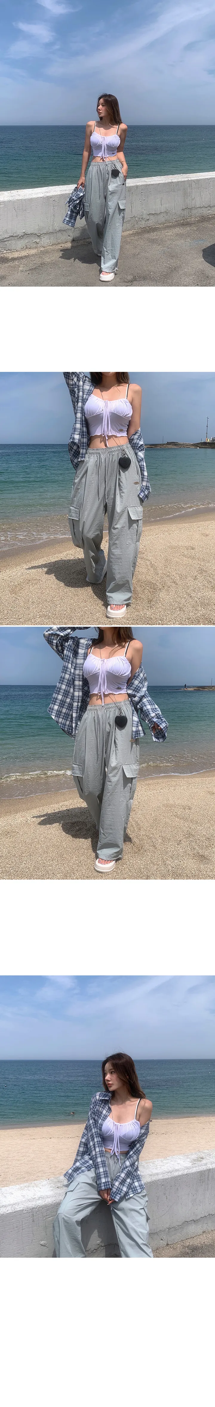 [MADE/Essel]핀 투웨이 워터프루프 와이드 카고팬츠 상세 이미지 36