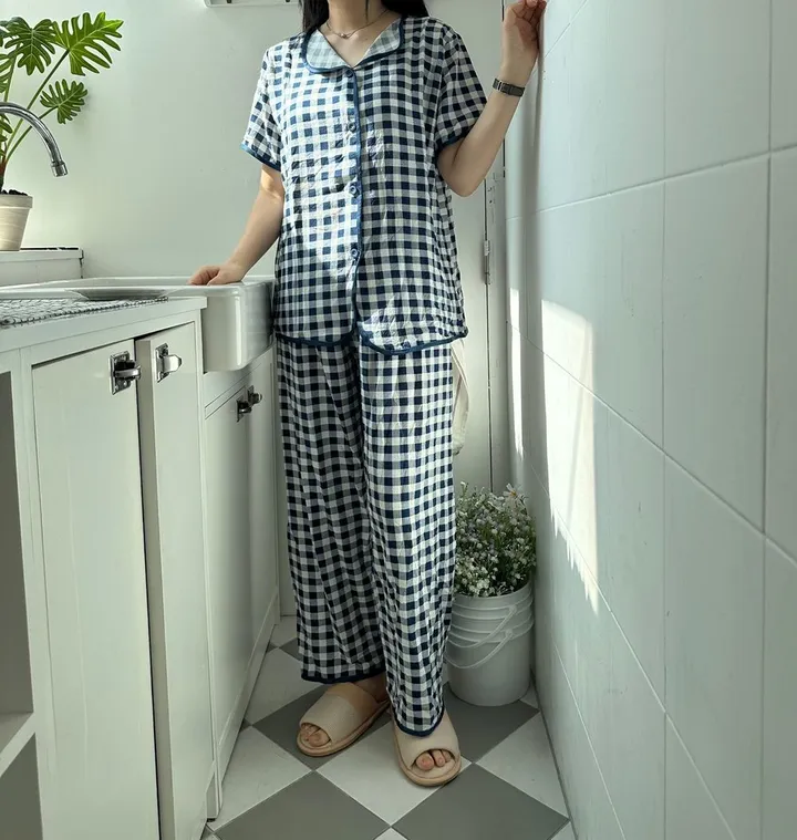 고방 파자마 3세트 2color 홈웨어 여름잠옷 상세 이미지 10