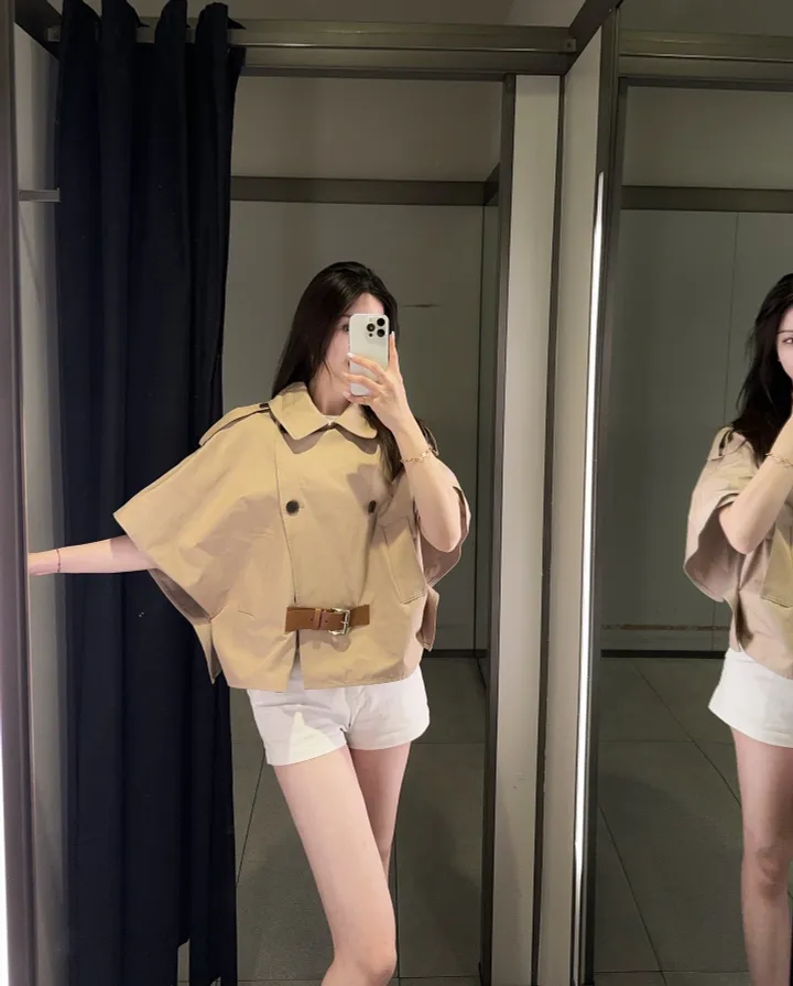 [premium] 25ss 트렌치 케이프 코트 [2color] 상세 이미지 3