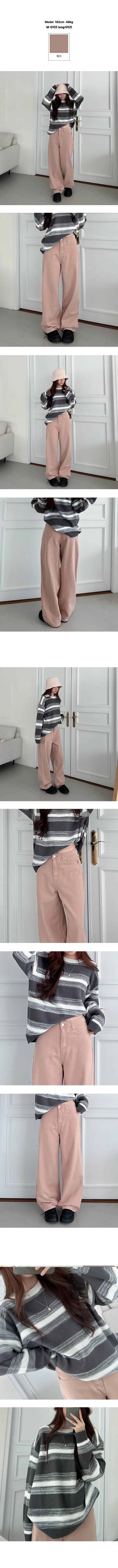 [2단기장/~2XL]기획템 파스텔 컬러 탄탄 코튼 와이드 팬츠 6color 227번 상세 이미지 6
