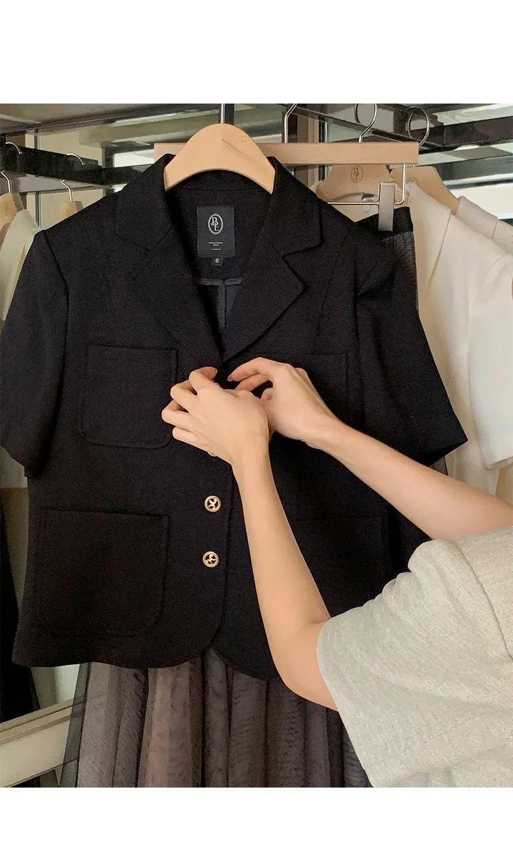 [1천장돌파][잘산템✨/하객룩,격식룩추천💗][자체제작] 디에나 트위드 세미크롭 자켓 상세 이미지 16
