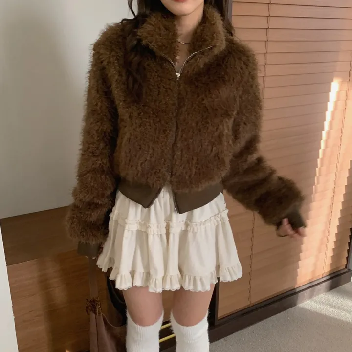 [분위기갑🤎퀄리티굿!] 따뜻, 하이넥 하프 퍼 집업 점퍼 상세 이미지 15