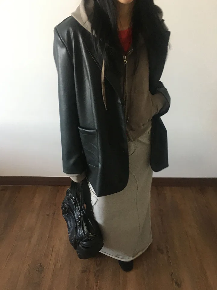 피그먼트 크롭 후드 집업 (4color) 상세 이미지 31