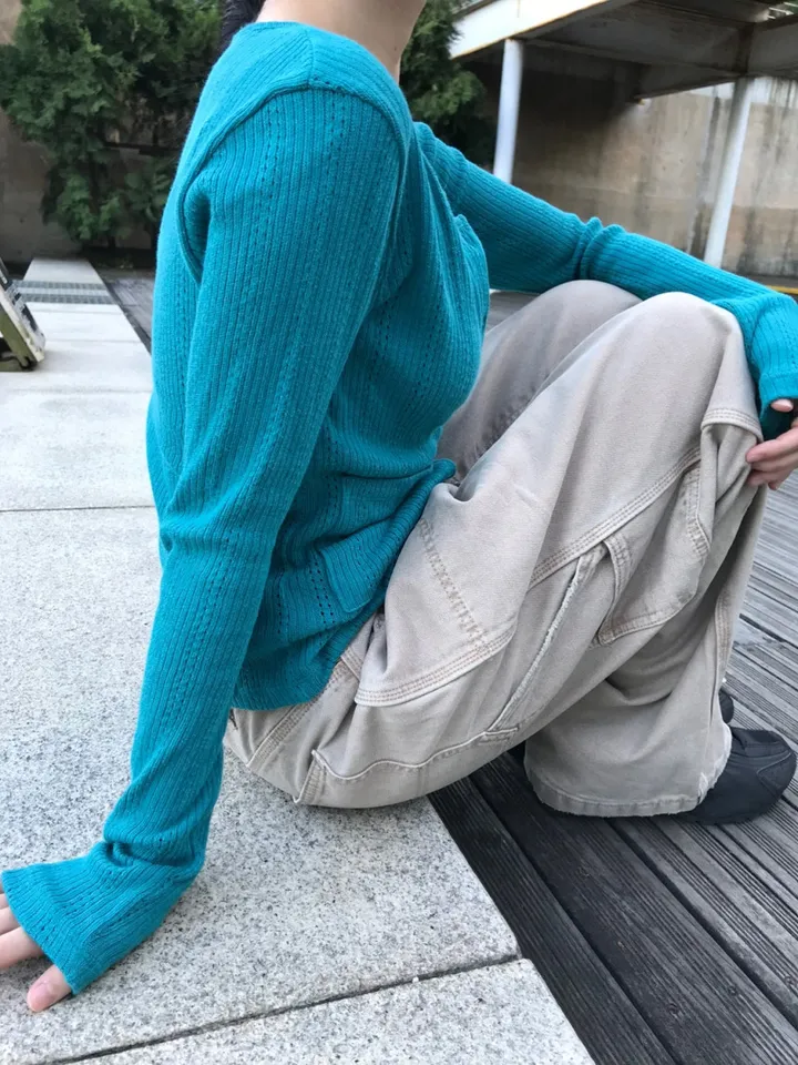 모에 펀칭 가디건(3color) 상세 이미지 16