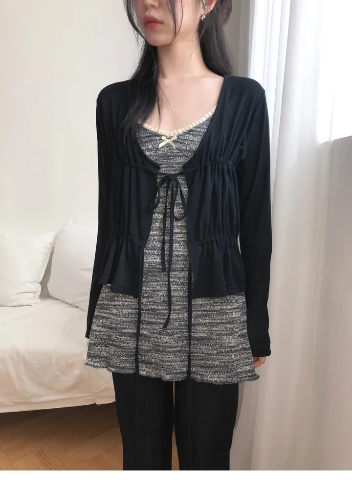 shirring cardigan (2color) / 셔링 가디건 상세 이미지 27