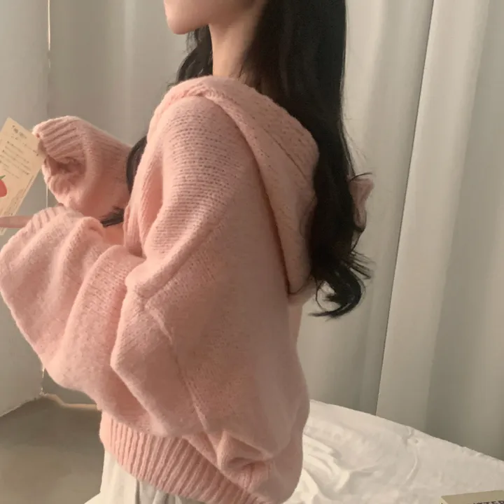 [후기보장*.*/루즈핏🤍] 보호본능, 아방핏 도톰 니트 후드가디건 - 5color 상세 이미지 25