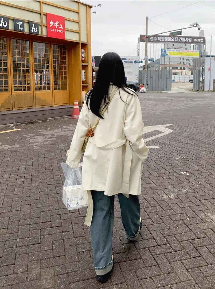 [간절기필수!베이직한♥]밀스래글런하프트렌치CT 상세 이미지 2