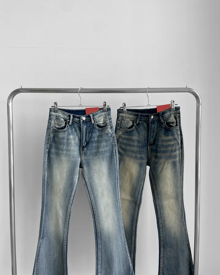 [~3XL/3기장] 뽀얀핏 스머징 텍스쳐 빈티지 워싱 쫀득 스판 부츠컷 데님 팬츠 바지 청바지 상세 이미지 70
