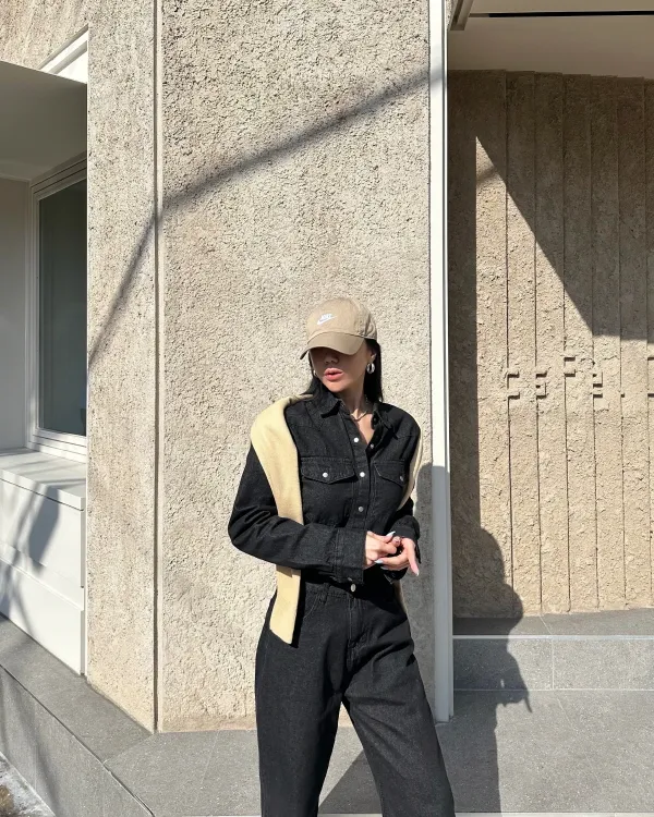 데님 남방 팬츠 세트 BLACK BULE COLOR 상세 이미지 7