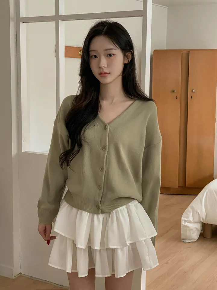 [예쁜여유핏/11colෆ] 다온 브이넥 루즈핏 긴팔 가디건 11colors 상세 이미지 23