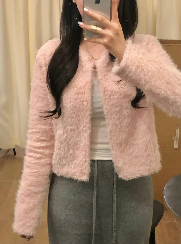 당일🚀[봄아우터/고퀄🤍] 퍼피 뽀글이 부클 퍼 가디건 2color 상세 이미지 53