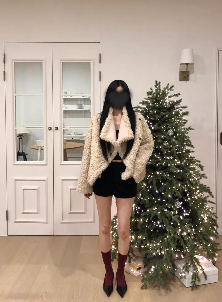 [당일출고🚀/가성비아우터] 소프트 양털 뽀글이 퍼 버튼 무스탕 상세 이미지 12