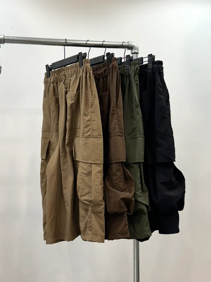 (누적 1000장)(4COLOR) 빅포켓 나일론 8부 카고팬츠 (카고반바지, 여름반바지, 8부팬츠, 와이드반바지, 카고하프팬츠, 나일론팬츠) 상세 이미지 64