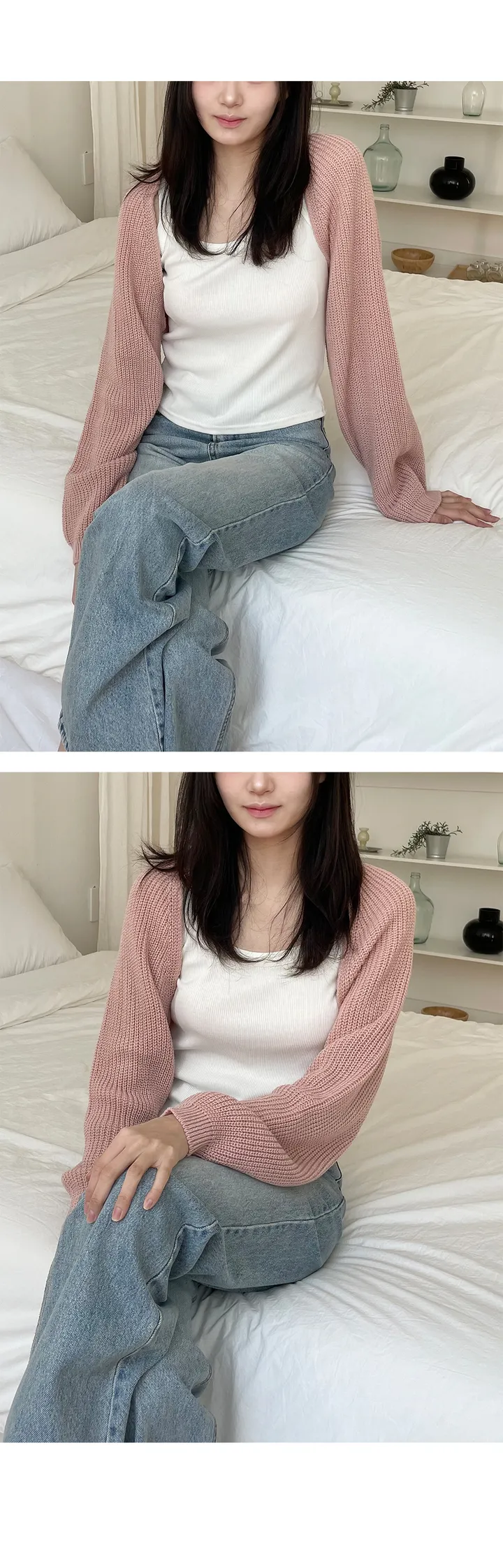 [3,000장판매][7color] 몬트 크롭 볼레로가디건 상세 이미지 11