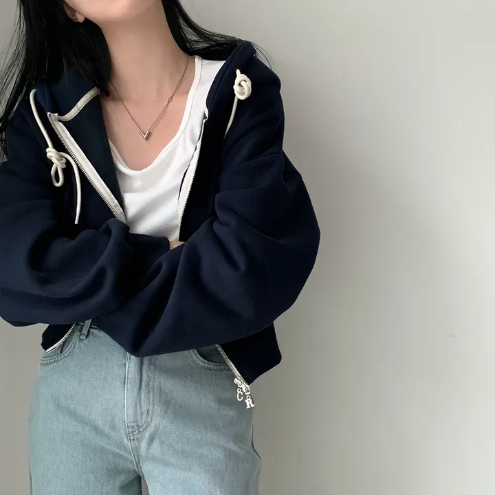 [완전인기✨/백염컬러 당일출고!] 자체제작 크치Made 꿈에 나온 핏, 투웨이 양기모 크롭 후드집업 ver 아우터 자켓 - zipup 상세 이미지 146