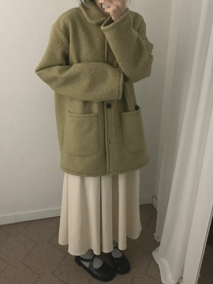 부클하프코트 (3color) 상세 이미지 31