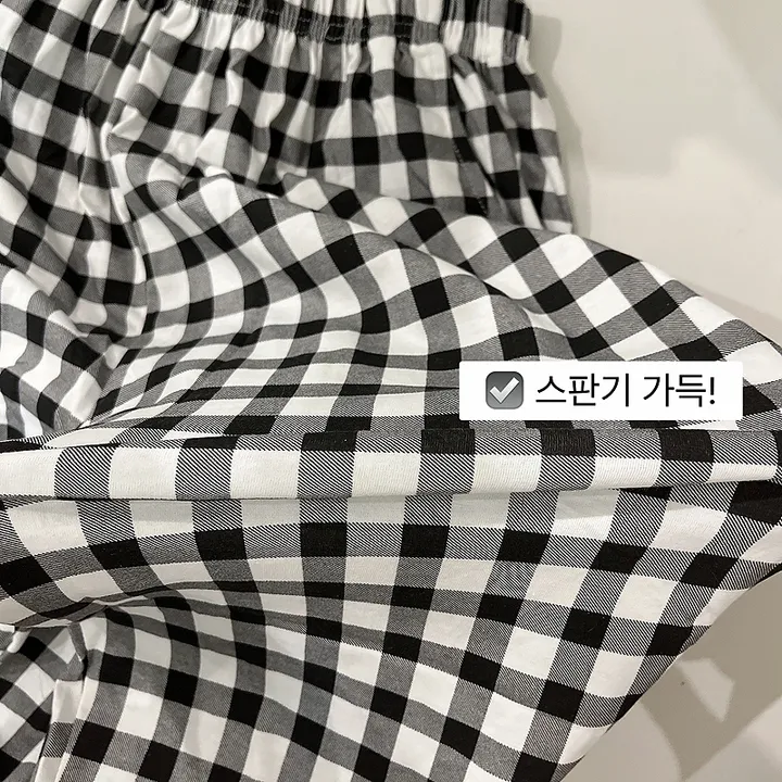 🖤[당일출고/반바지&긴바지]🖤 5컬러 체크바지 체크 잠옷 바지 패턴 블랙 핑크 그린 블루 네이비 남자 파자마 여름 순면 면100 주머니 바지주머니 커플바지 빅사이즈 박시핏 상세 이미지 4
