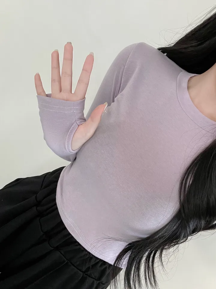 [쫀쫀/사장강추] 라운드 쫀쫀 워머 긴팔 티 상세 이미지 23