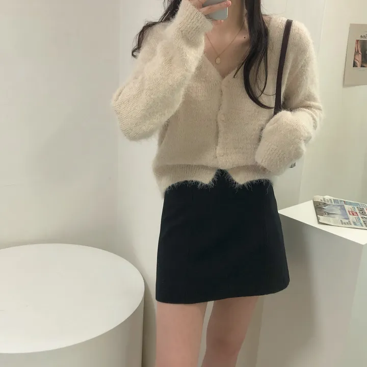 [여리핏/7color] 포근 솔잎 니트 가디건 상세 이미지 18