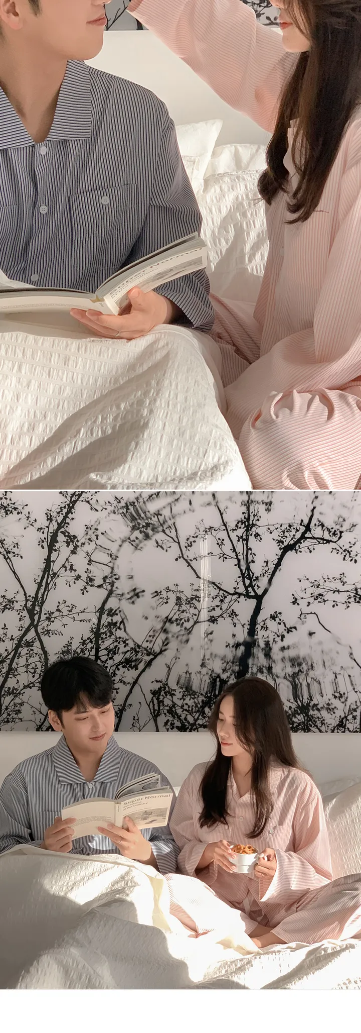 J'eu 슬로어 스트라이프 파자마세트 3color, 2size 상세 이미지 26