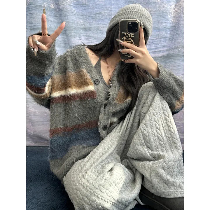 누빔🌡️[UNISEX/소장추천!]퀼트 블랭킷 웜업 케이블 포인트 윈터 루즈 와이드 트레이닝 팬츠(4color/5-7일 여유주문) 상세 이미지 5