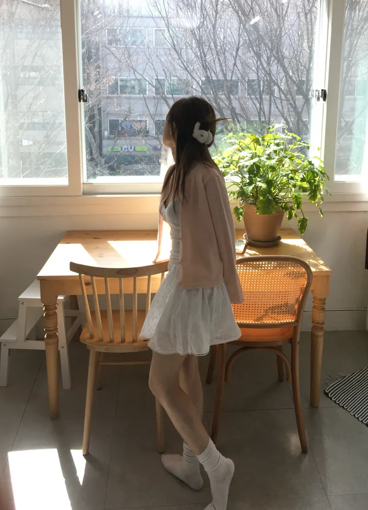 [봄신상💐](5colors/파스텔색감🌈🖍️) 레이어드 펀칭 라운드넥 니트 봄 가디건 cd 상세 이미지 104