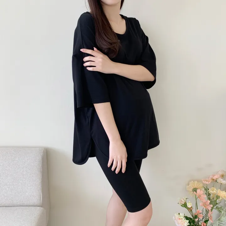 국내제작 5부 임산부레깅스 면 40수 상세 이미지 22