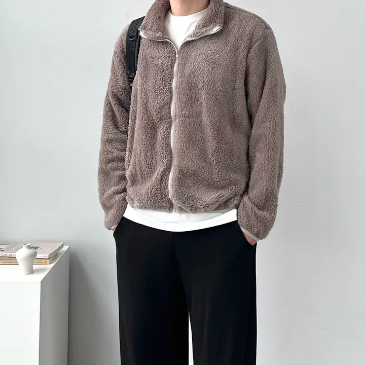 [당일발송!/1+1할인] 소프트 보들 플리스 집업 자켓 후리스 점퍼 아우터 남녀공용베이직플리스자켓 상세 이미지 46