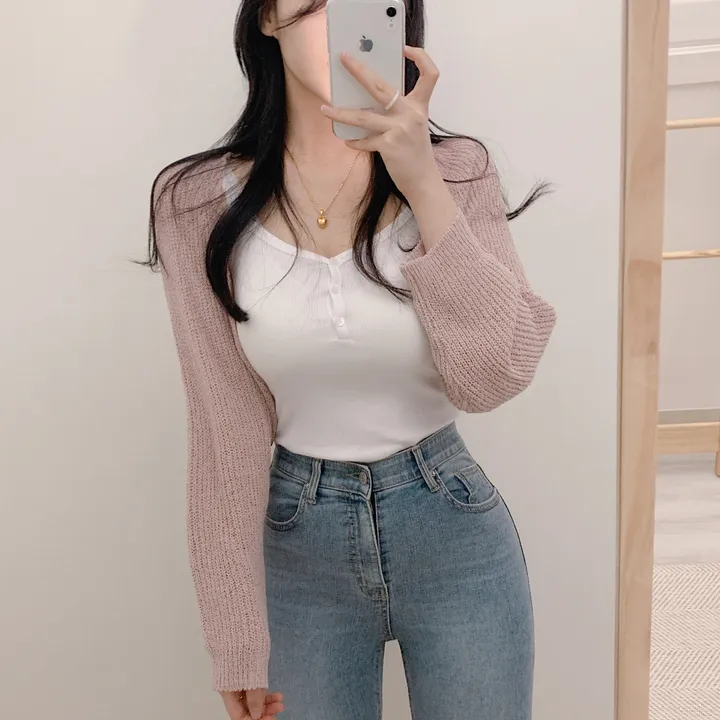 [여리핏] 러블리 부클 여리 볼레로 (7color) 상세 이미지 1